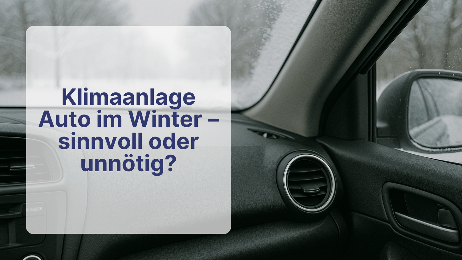 Klimaanlage Auto im Winter – sinnvoll oder unnötig? | Sollero - Sollero