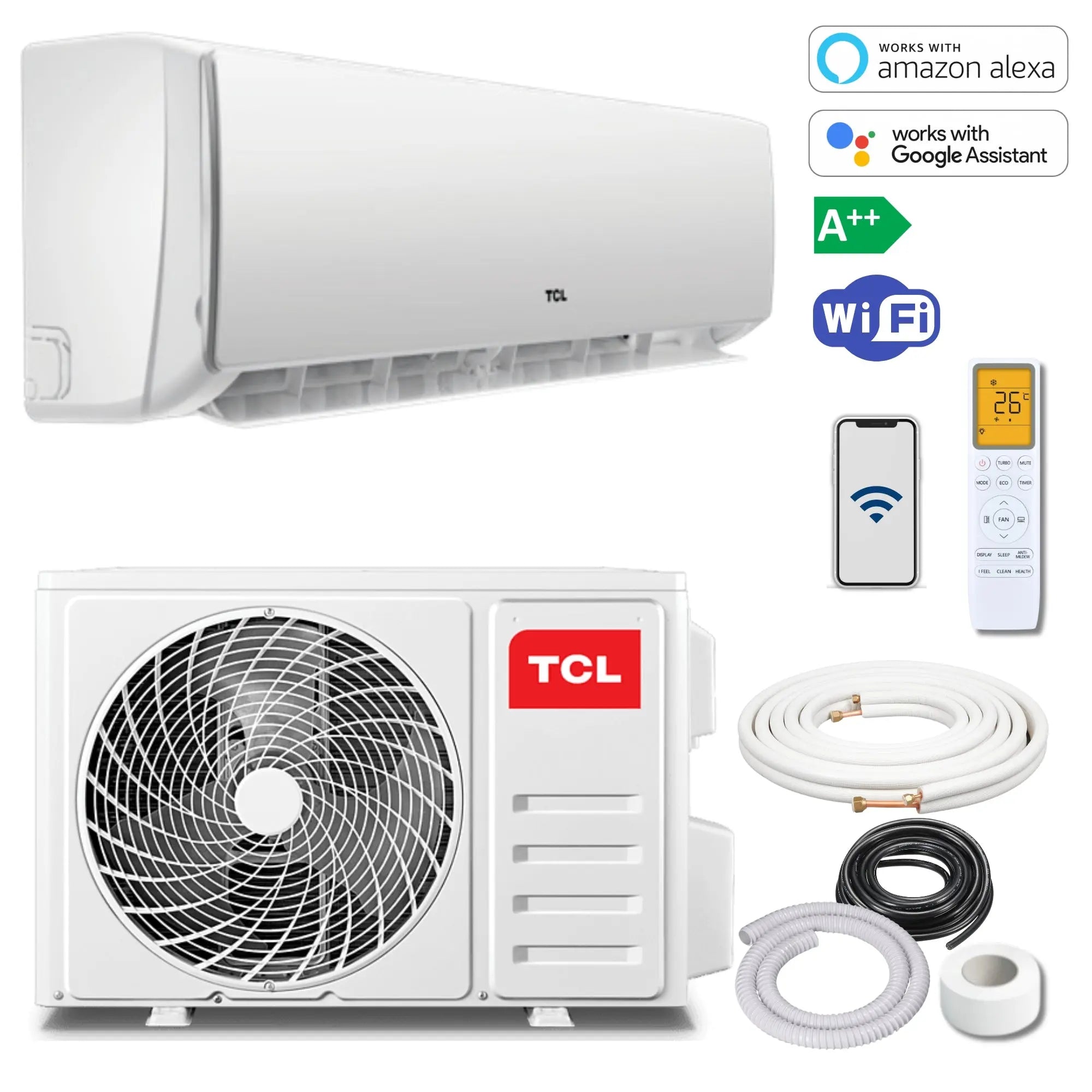 Kopie von TCL Split Klimaanlage | 12000 BTU mit Montageset TCL