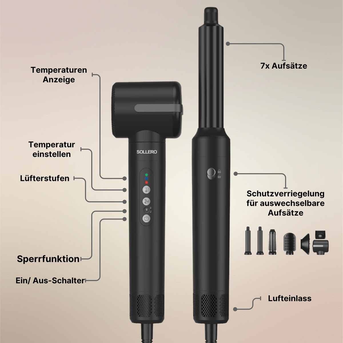 Sollero Air Styler 7 in 1