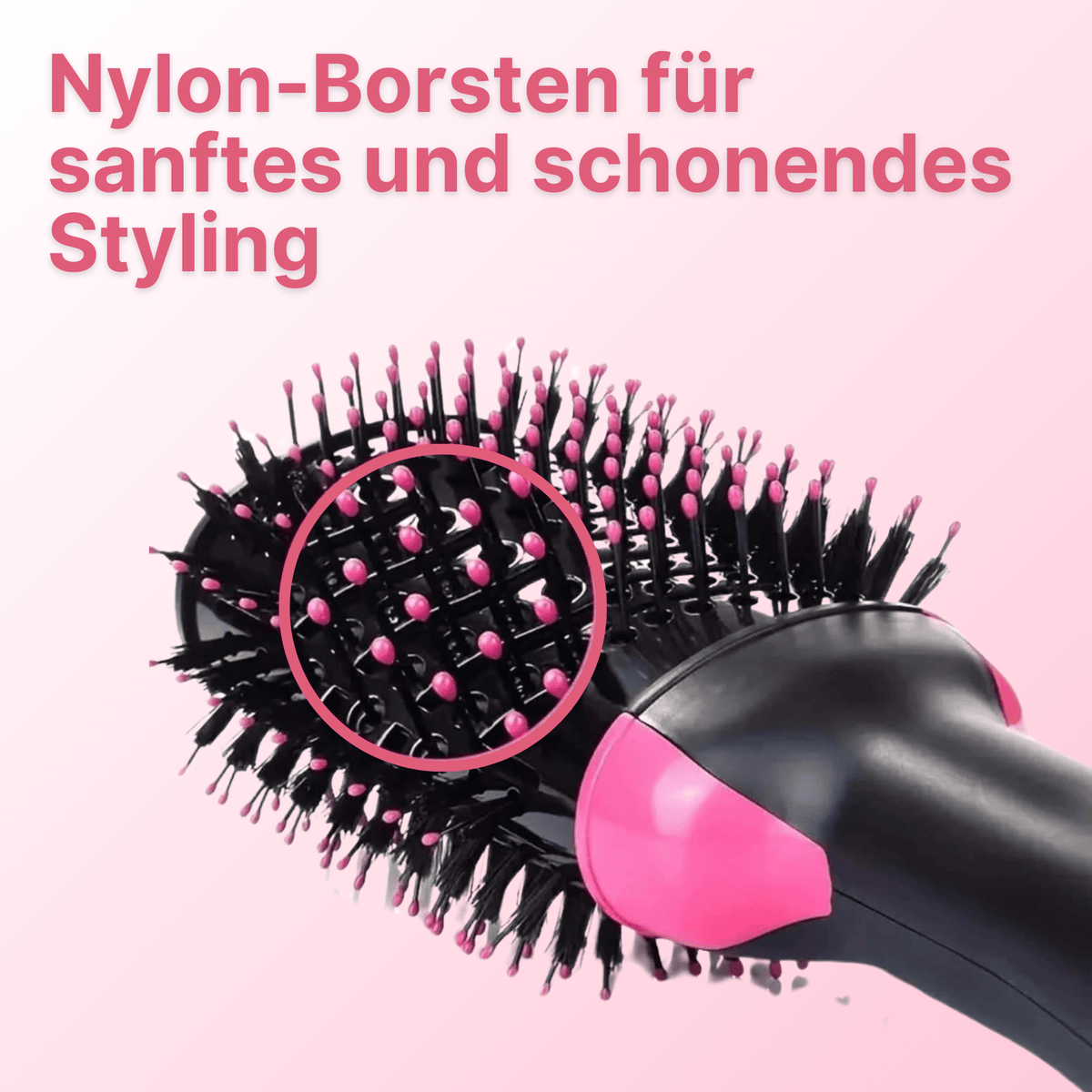 Sollero 4-in-1 Warmluftbürste – Föhn, Lockenstab & Glätteisen
